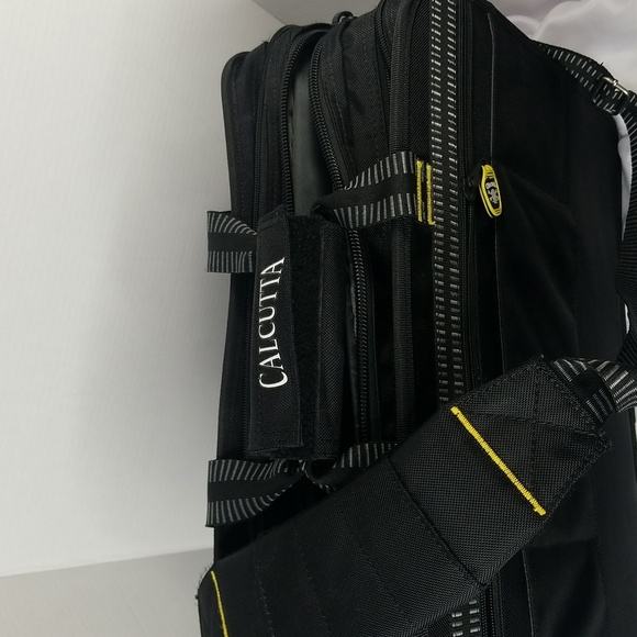 CALCUTTA BRIEFCASE/TRAVEL BAG LABTOP BAG IN BLACK CANVAS - Picture 8 of 8